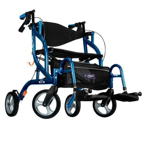 Airgo Fusion F20 Side-Folding Rollator & Transport Chair