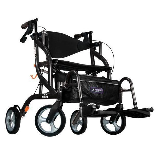 Airgo Fusion F23 Side-Folding Rollator & Transport Chair