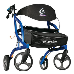 Airgo eXcursion XWD Lightweight Side-fold Rollator, Pacific Blue-Walkers-Drive Medical-capitalmedicalsupply.ca