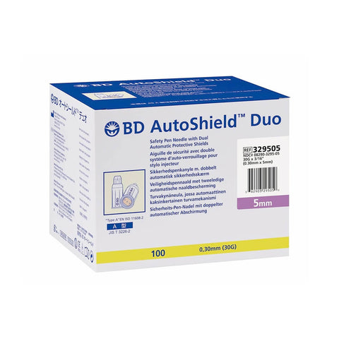 BD AUTOSHIELD DUO INSULIN PEN NEEDLE 30G X 5MM-Insulin Syringe-Best Buy-capitalmedicalsupply.ca