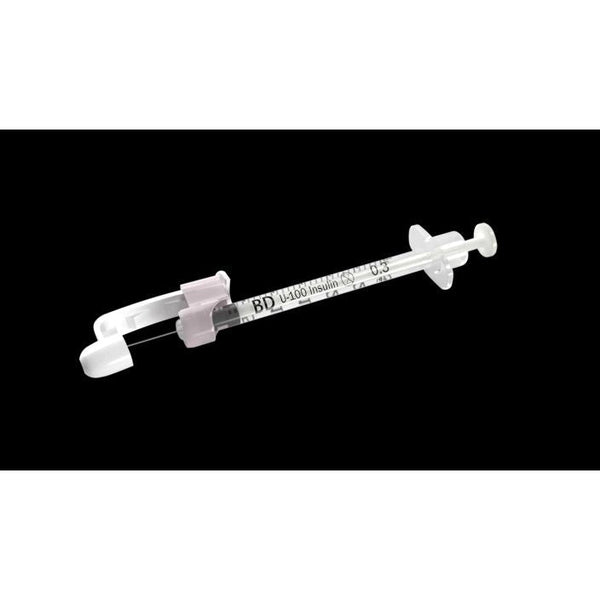 BD Safety-Glide™ Insulin Syringes with Permanently Attached Needle 100/bx-Medical Needle & Syringe Sets-Cardinal Health Canada-BD305935-capitalmedicalsupply.ca