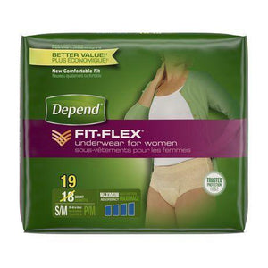 Depend Fit-flex Incontinence Underwear for Women, Maximum Absorbency, –  RedBay Dental