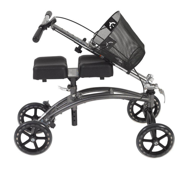 Dual Pad Steerable Knee Walker Knee Scooter with Basket