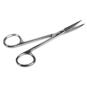 IRIS SCISSOR 4.5″ STRAIGHT STAINLESS STEEL FLOOR GRADE SINGLE-USE IN STERILE PACKAGE, EACH-Medical Clinic Supplies-Medline-capitalmedicalsupply.ca