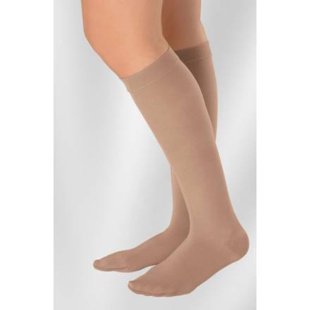 Juzo Soft Full Foot Knee High Compression Socks - 30-40 mmHg, Beige