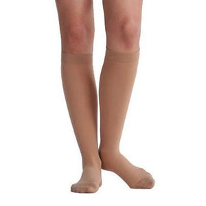 Juzo Women's Attractive Sheer Knee High Compression Socks - 15-20mmHg, Beige