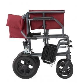 Medline Basic Aluminum Transport Chair with 12" Wheels
