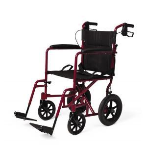 Medline Basic Aluminum Transport Chair with 12" Wheels