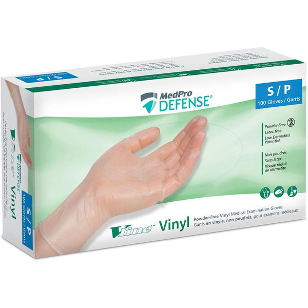 Medpro Defense® Vline™ Vinyl powder free Medical Examination Gloves