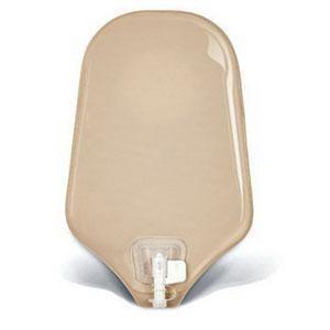 Natura® Urostomy Small Pouch (9") with Accuseal® Tap with Valve Opaque with 1-sided comfort panel