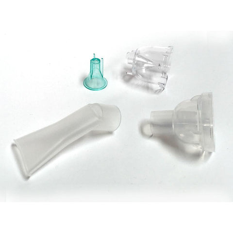 Nebulizer cup, insert, cap and mouthpiece