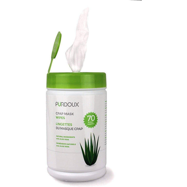PÜRDOUX™ CPAP MASK WIPES WITH ALOE VERA