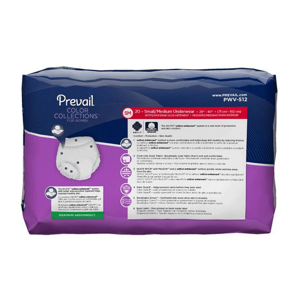 Prevail® Protective Underwear for Women-Incontinence-Quality Life-Case-Small/Medium | PWC-512/1-capitalmedicalsupply.ca