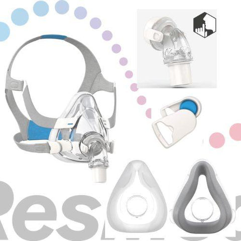 ResMed AirFit F20 Mask Bundle Packages-CPAP Bundle-ResMed-Small F20 AirFit + AirFit Cushion with Magnets and QuietAir Elbow-capitalmedicalsupply.ca