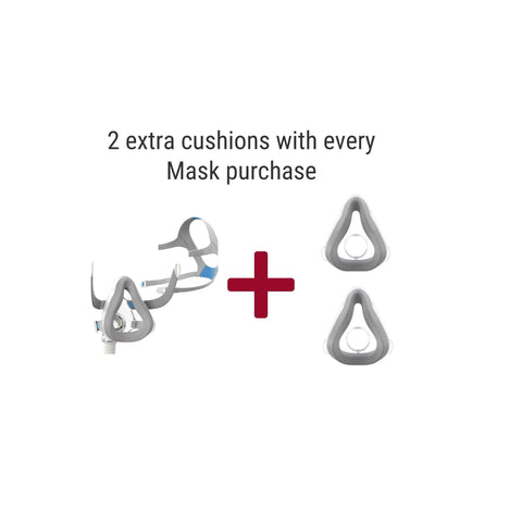ResMed AirTouch mask with 2 extra cushions-PAP Masks-ResMed-Small-capitalmedicalsupply.ca