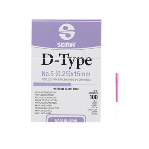 Seirin D-Type Needles without tube