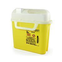 Sharps Collector, Horizontal Entry, Yellow, 20/CASE