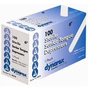 Sterile Tongue Depressors, 6in, 100/Box
