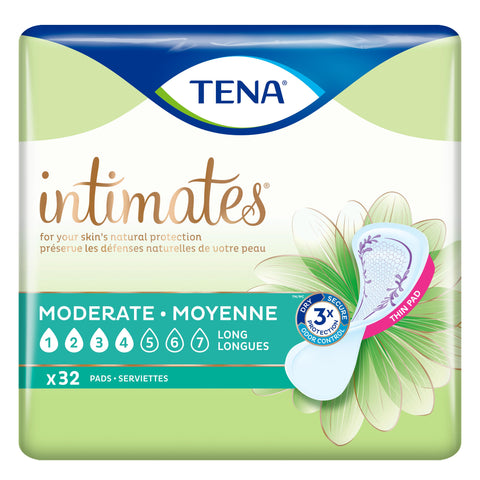 TENA Moderate Thin Pads Long (128ct)-Incontinence-Tena-capitalmedicalsupply.ca