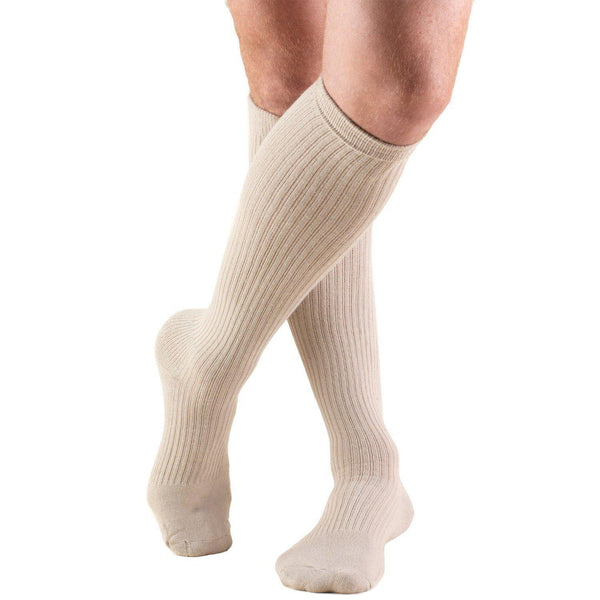 Truform Men's Sock Knee High Closed Toe Stockings - 15-20mmHg
