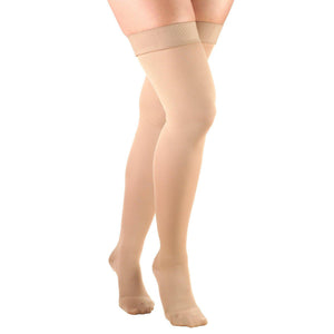 Truform Opaque Ladies' Thigh-High Compression Stocking - 15-20mmHg