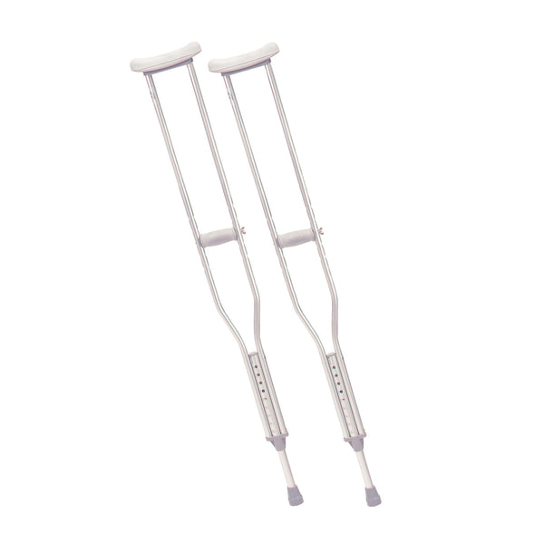 Walking Crutches with Underarm Pad and Handgrip, 1 pair