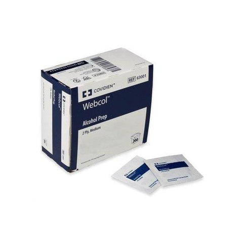 Webcol™ Alcohol Prep Pad, Two-Ply, Sterile