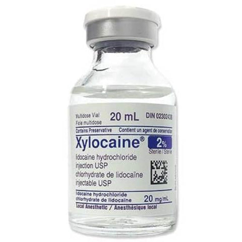 Xylocaine 2% plain with preservative 20ml-Medline-capitalmedicalsupply.ca