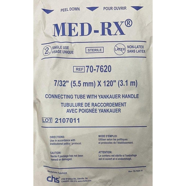 Yankauer handle with suction tubing 120" | Singles | 5pk | 10pk | 50pk-Respiratory-Kego-Singles-capitalmedicalsupply.ca
